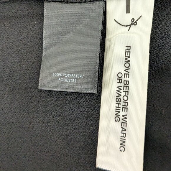 ANN TAYLOR Women's Sleeveless Ruffle Accent Blouse Top  Size S  Black  NWT - Picture 10 of 10